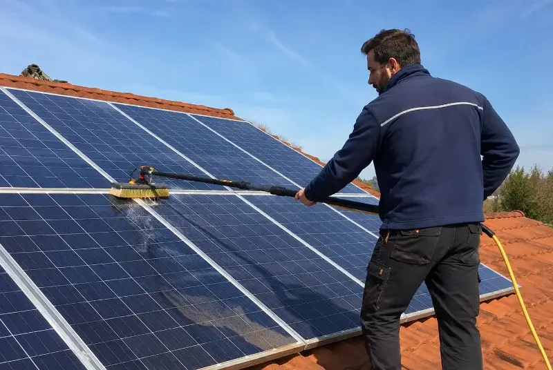 Nettoyage et entretien de panneaux solaires à Chavanod